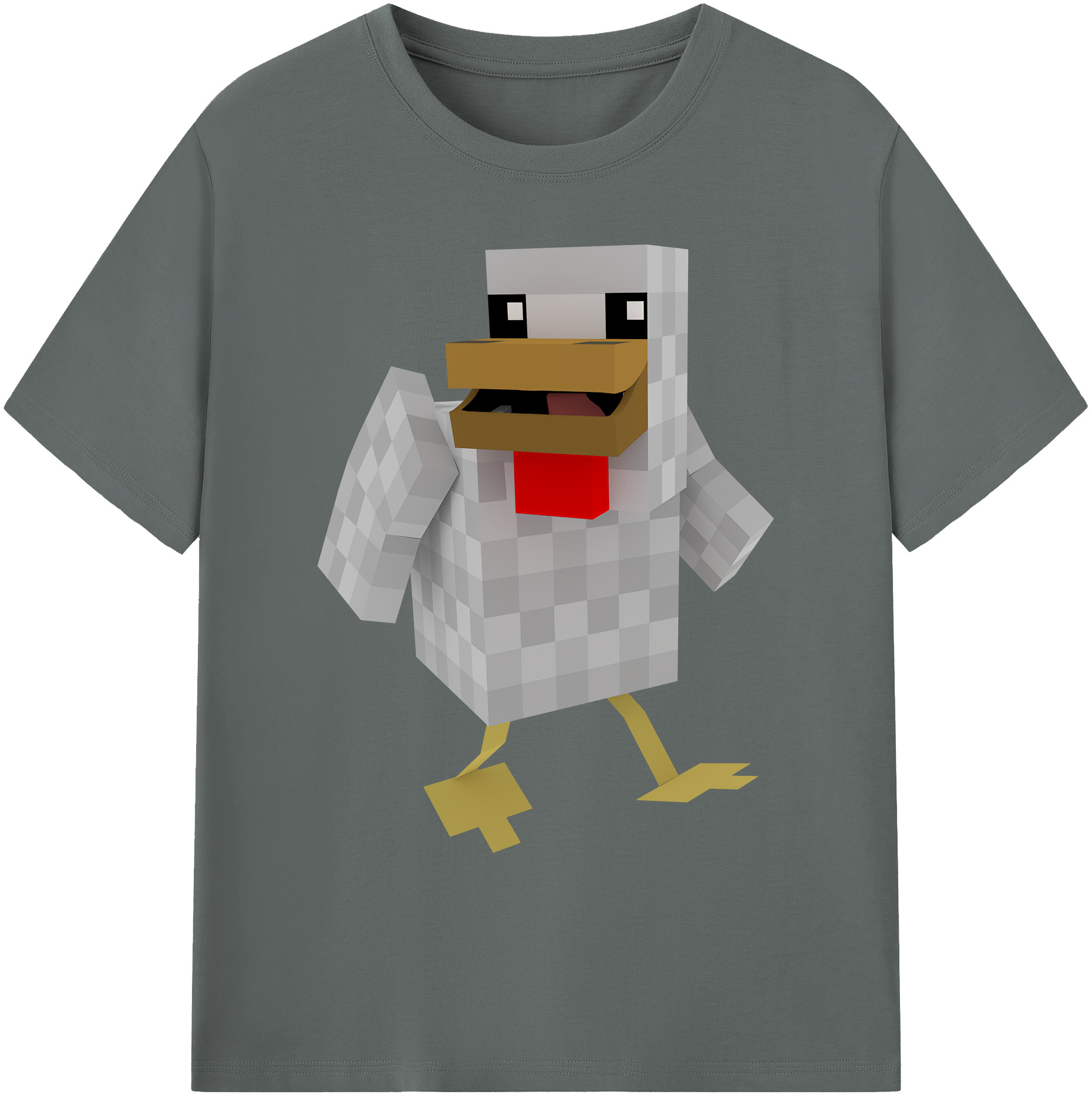 （画像用） マインクラフト ブロックの世界 Minecraft MC Block world 綿100％ メンズ半袖Tシャツ｜肌触りやわらか＆通気性